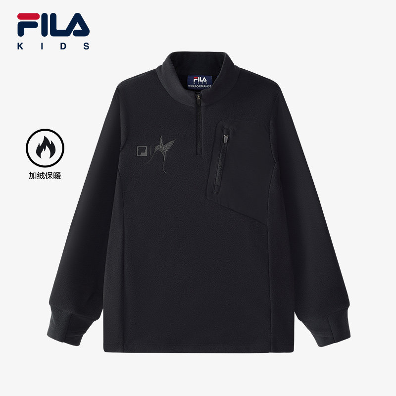 FILA斐乐中大童针织长袖上衣