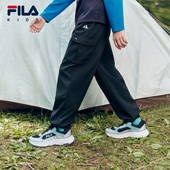 长裤 FILA斐乐儿童童装 新款 男童中大童户外运动工装 裤 子2025年秋季