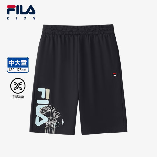 FILA斐乐中大童薄款针织五分裤