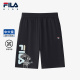 针织五分裤 FILA斐乐儿童童装 新款 男中大童薄款 运动短裤 2025年夏季