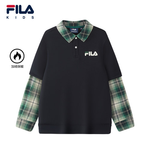 FILA斐乐休闲加绒套头上衣