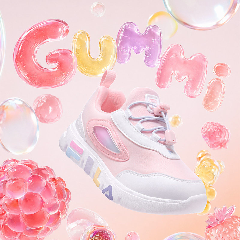 GUMMI2|FILA斐乐儿童跑步鞋2026年秋季新款男女小童运动鞋一脚蹬