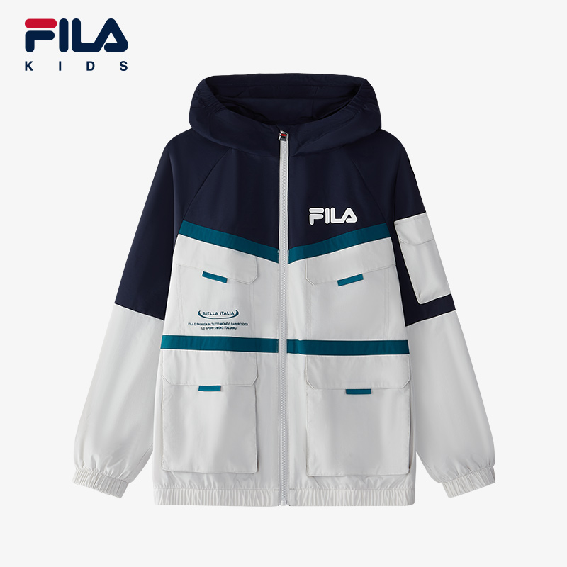 FILA斐乐男中大童梭织外套