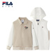 新款 FILA斐乐儿童童装 外套2025年秋季 男中大童休闲连帽上衣两件套