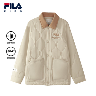 FILA X 彼得兔联名儿童棉服2025冬季男女童中大童防水外套巴恩风