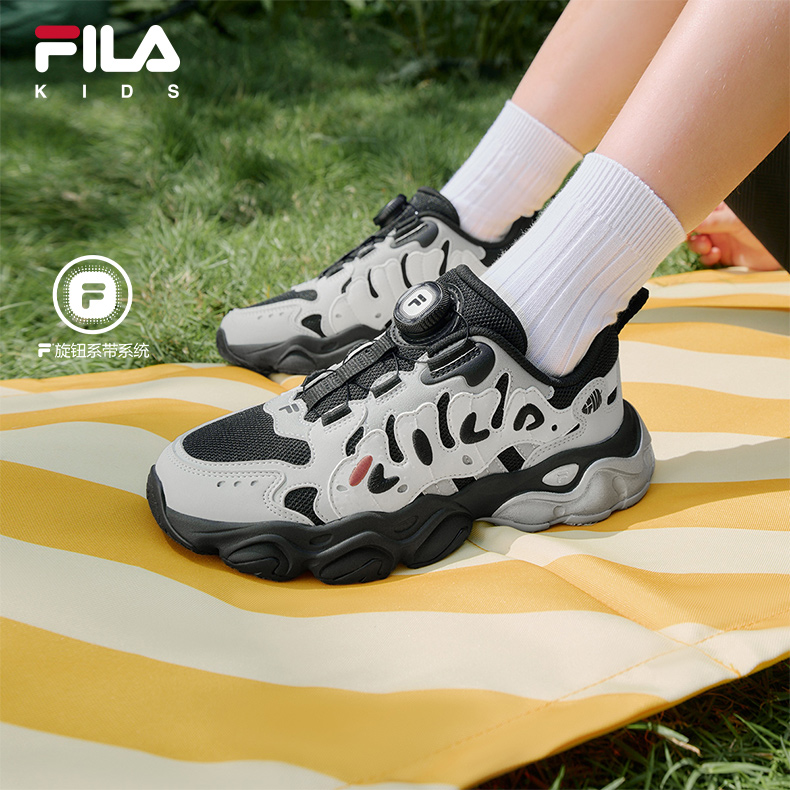 FILA斐乐男女大童旋钮扣运动鞋