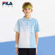 POLO衫 FILA斐乐儿童童装 新款 男中大童针织短袖 短袖 T恤2025年夏季