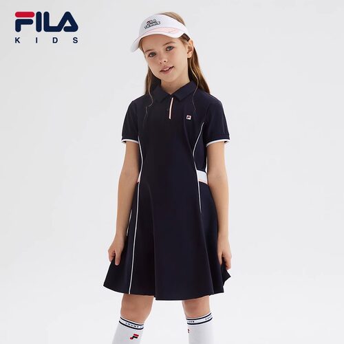 FILA斐乐休闲运动针织连衣裙