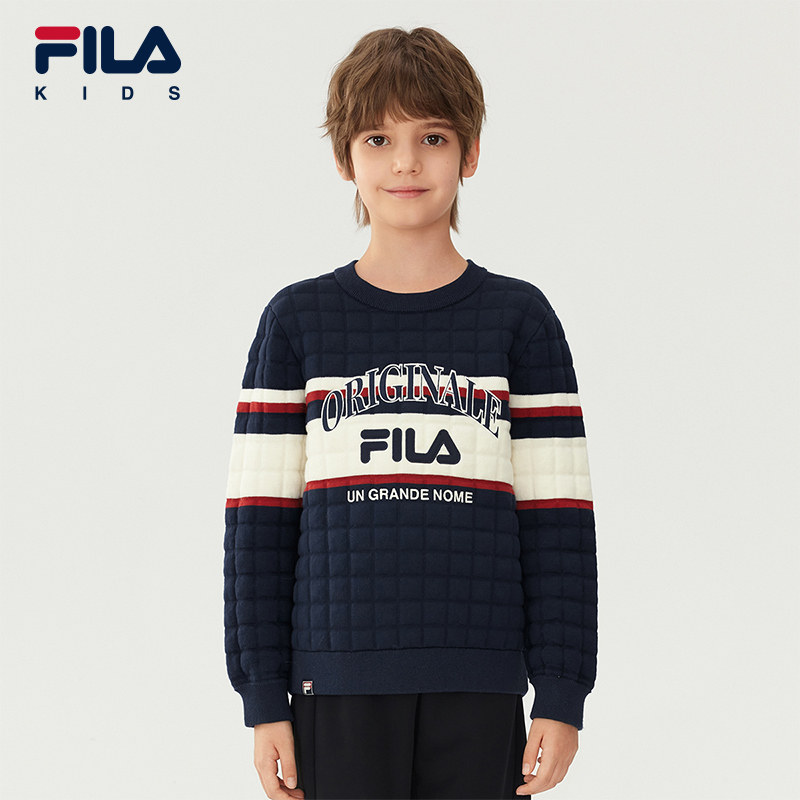 FILA斐乐儿童童装毛衫2025年冬季新款男中大童休闲宽松套头编织衫,童装/婴儿装/亲子装,毛衣/针织衫,淘宝优惠券,粉丝福利购,淘宝优惠卷