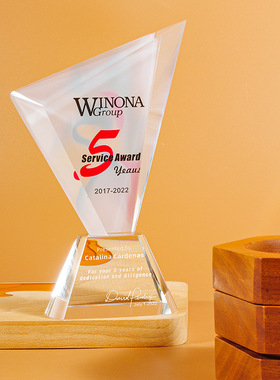 原创水晶旗帜卫士造型奖杯加盟授权奖牌企事业单位表彰颁奖刻字
