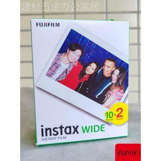 富士拍立得instax210 WIDE 300相纸 宽幅白边一次成像胶片20张/盒