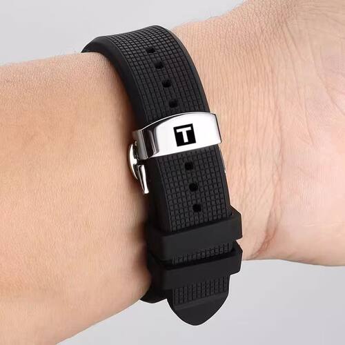 适配力洛克硅胶手表带蝴蝶扣