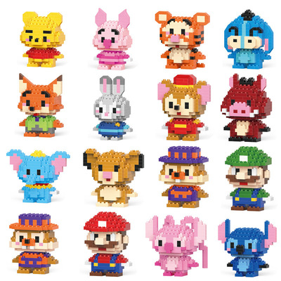 乐乐兄弟积木儿童益智力拼装兼容乐迷你孩微女孩拼图