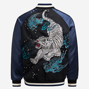 龍頂SUKAJAN 水虎神兽国风夹克外套横须贺司卡将 重磅刺绣