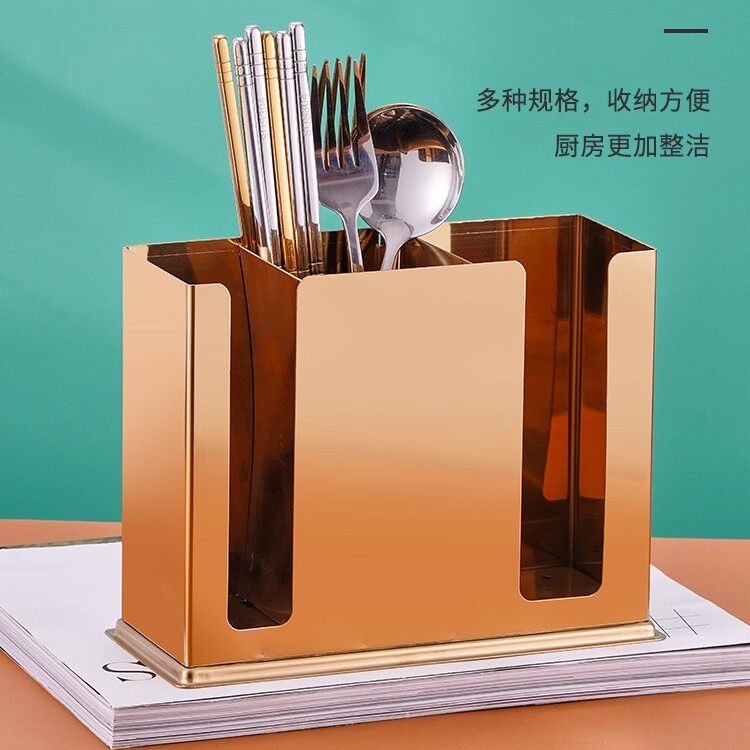 正项不锈钢商用筷子筒沥水架