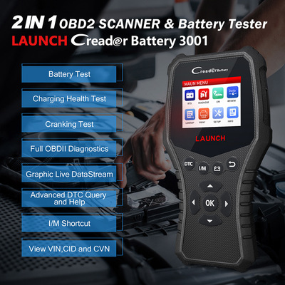 LAUNCH X431 CRB3001 Car Battery Tester OBD OBD2 Scanner Auto