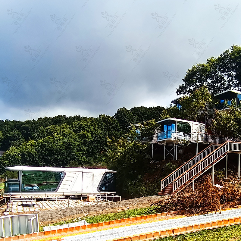 农文旅景区民宿 乡村规划商用露营太空舱酒店 移动不打地基隔音舱