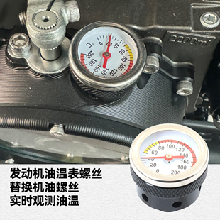 适用奔达灰石250/300改装发动机油温表金吉拉300/450/500机油螺丝