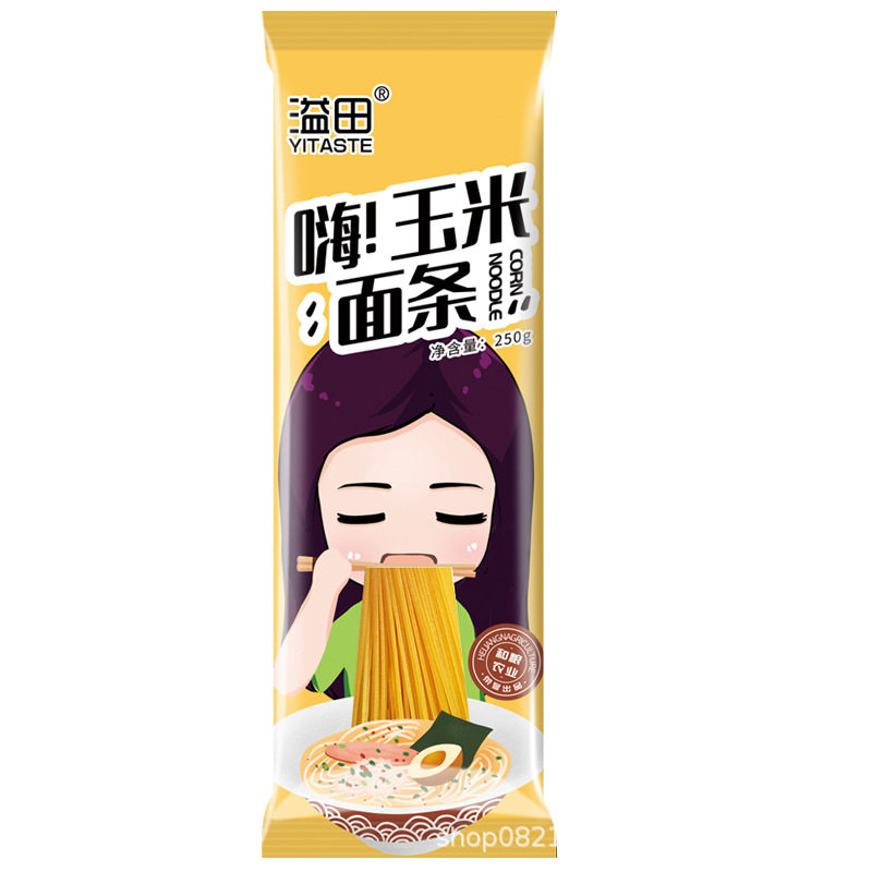 溢田玉米面条粗粮面条250g*5五谷杂粮面条黄面条