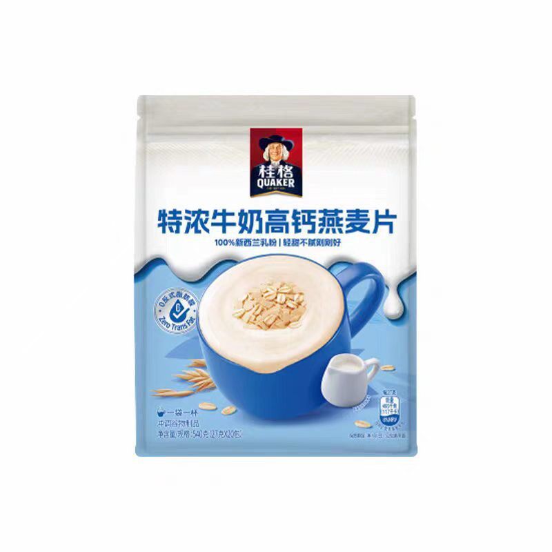 桂格 牛奶 澳洲燕麦即食冲饮营养早餐谷物麦片540g全麦高蛋白