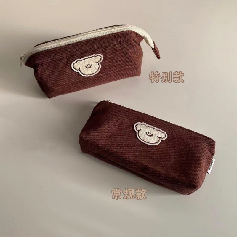 ins风大容量帆布文具袋高颜值