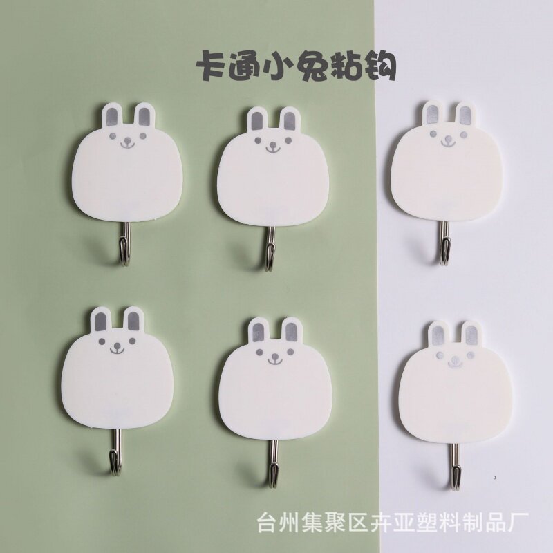 可爱学生卡通挂钩 创意塑料亚克力免打孔粘钩玄关门后挂衣墙上钩