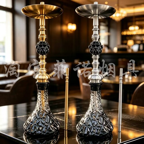 Makloud hookah俄罗斯单管大烟雾 猩猩高档不锈钢水烟壶