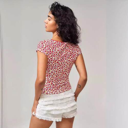 Layered cake stacking shorts hot pants lace lace lace shorts