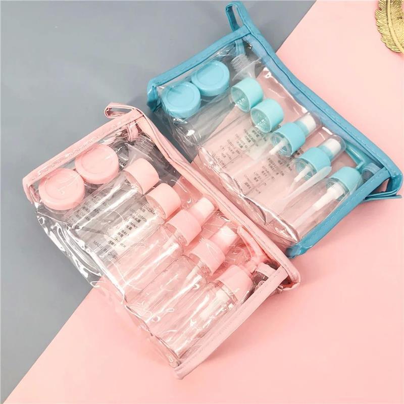 10 pc/Set Travel Mini Makeup Cosmetic Face Cream Bottles Pla