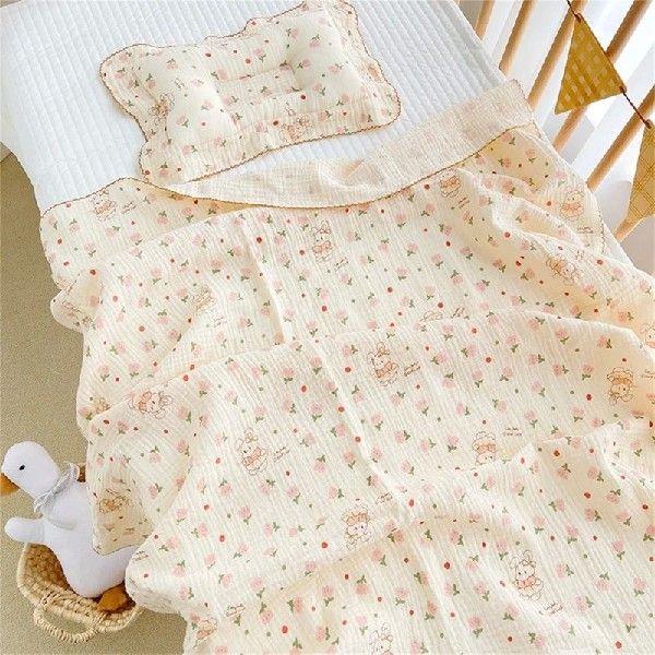 2-layer Swaddle Blanket Cotton Muslin Blanket for Girls &