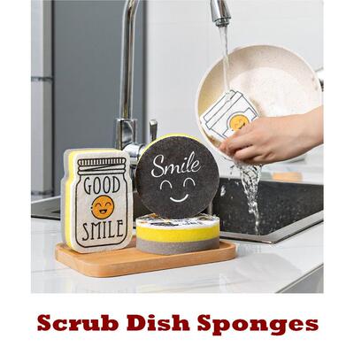 Scrub Kitchen Sponge Washing Dishes
