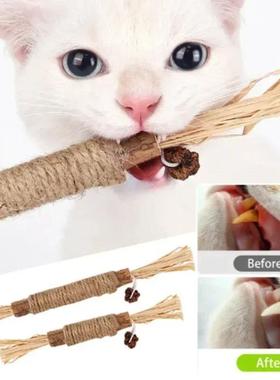 猫玩具清洁牙齿Silvervine咀嚼棒宠物零食Sti