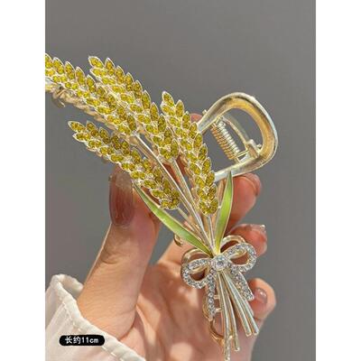 发夹Hot Sale Solid Color Claw Clip Large Barrette Crab Hair1