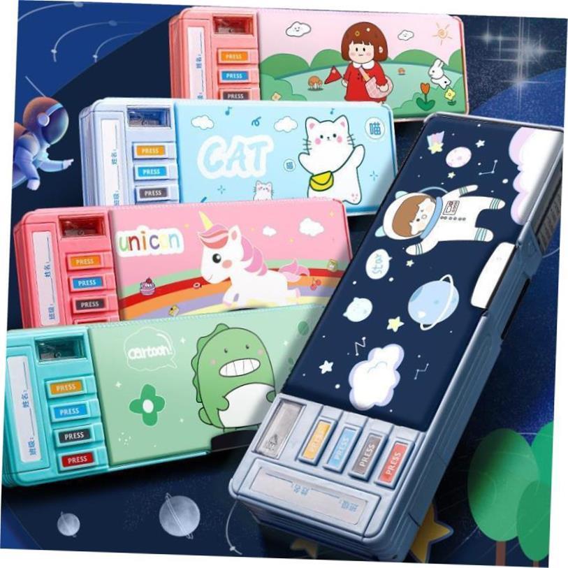 case Plastic pen bag student pencil box kids School supplies