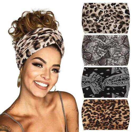 Yoga Headbands For Womens Hair Wide Thick Stchy Boho Tur
