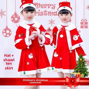 Christmas Up儿童圣诞节服装 Santa Dress 衣服 Claus Childrens