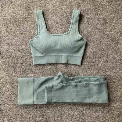 Women Seamless Yoga Set Gym Workout Clothes for Female Push