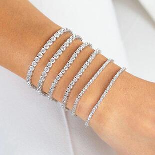 Tennis Chain Bracelets For Women Fashion Small Cubic Zircon