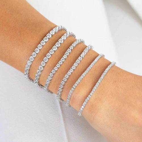 Tennis Chain Bracelets For Women Fashion Small Cubic Zircon