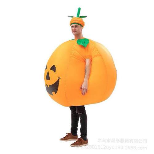 Halloween cosplay inflatable pumpkin doll show costume万圣节
