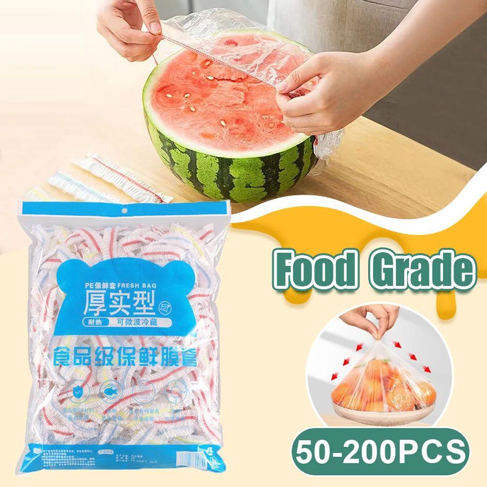 50/100/200pcs Disposable Food Cover Food Grade Fresh-keeping