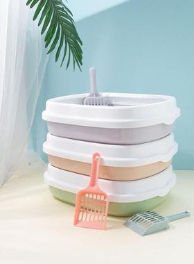 Litter box Thickened semi-enclosed litter box cat toilet