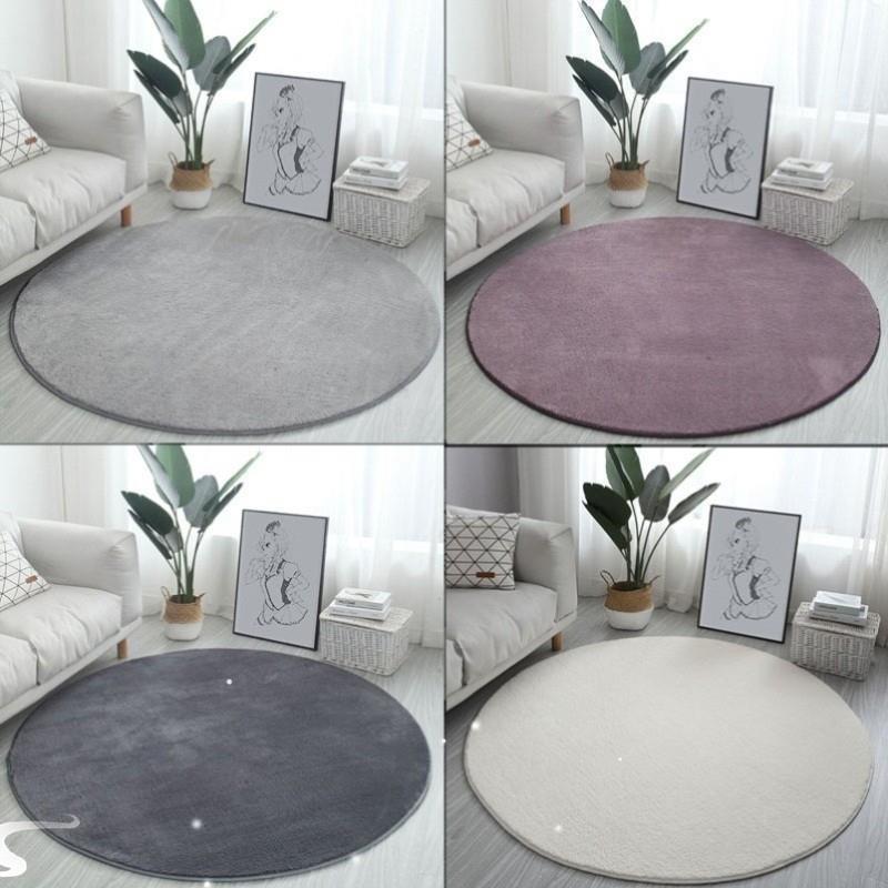 Round carpet bedroom bedside cushion blanket table floor mat