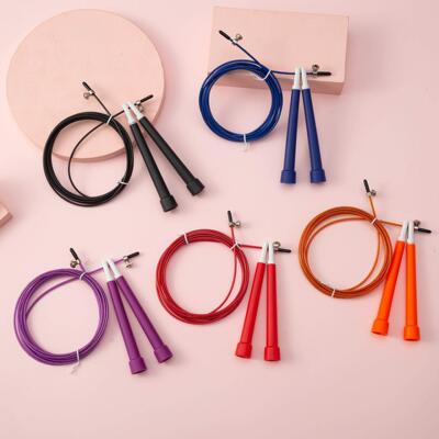 Jumping rope, multi-color PVC steel wire, indoor home fat