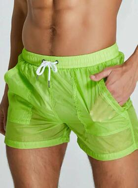 Transparent Swimwear Swimming Shorts Men