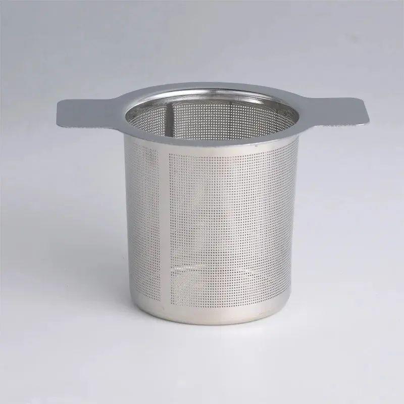 Stainless Steel Double Ear Tea Drainer Tea Strainer Brewer T