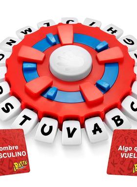 Think A Words Board Game tapple Spanish Version Basta Juego