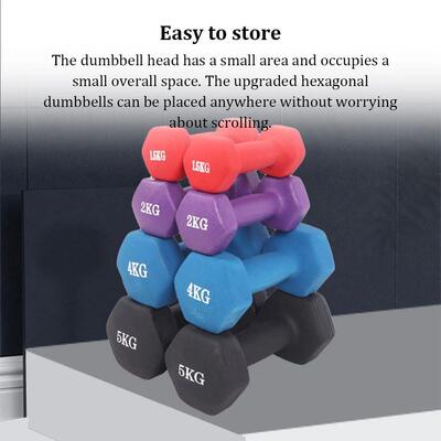 Dumbbell Hex Shape Anti-collision Fitness Equipment Waterpro