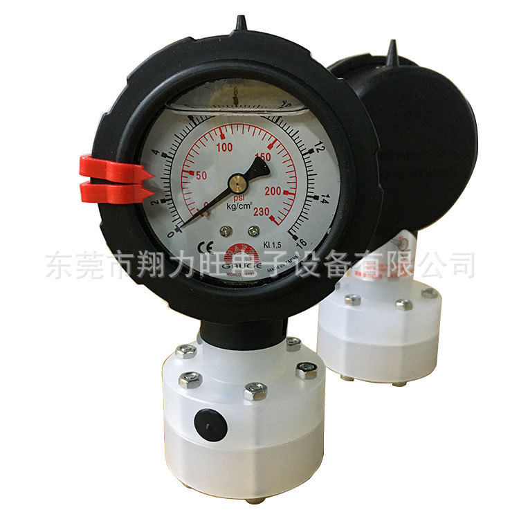厂家直销台湾华记SAFE GAUGE PP单面隔膜压力表AD-AM11P2表盘2.5