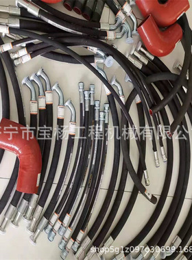 山推TY230 SD22推土机全车软管07123-00408液压高压油管橡胶软管